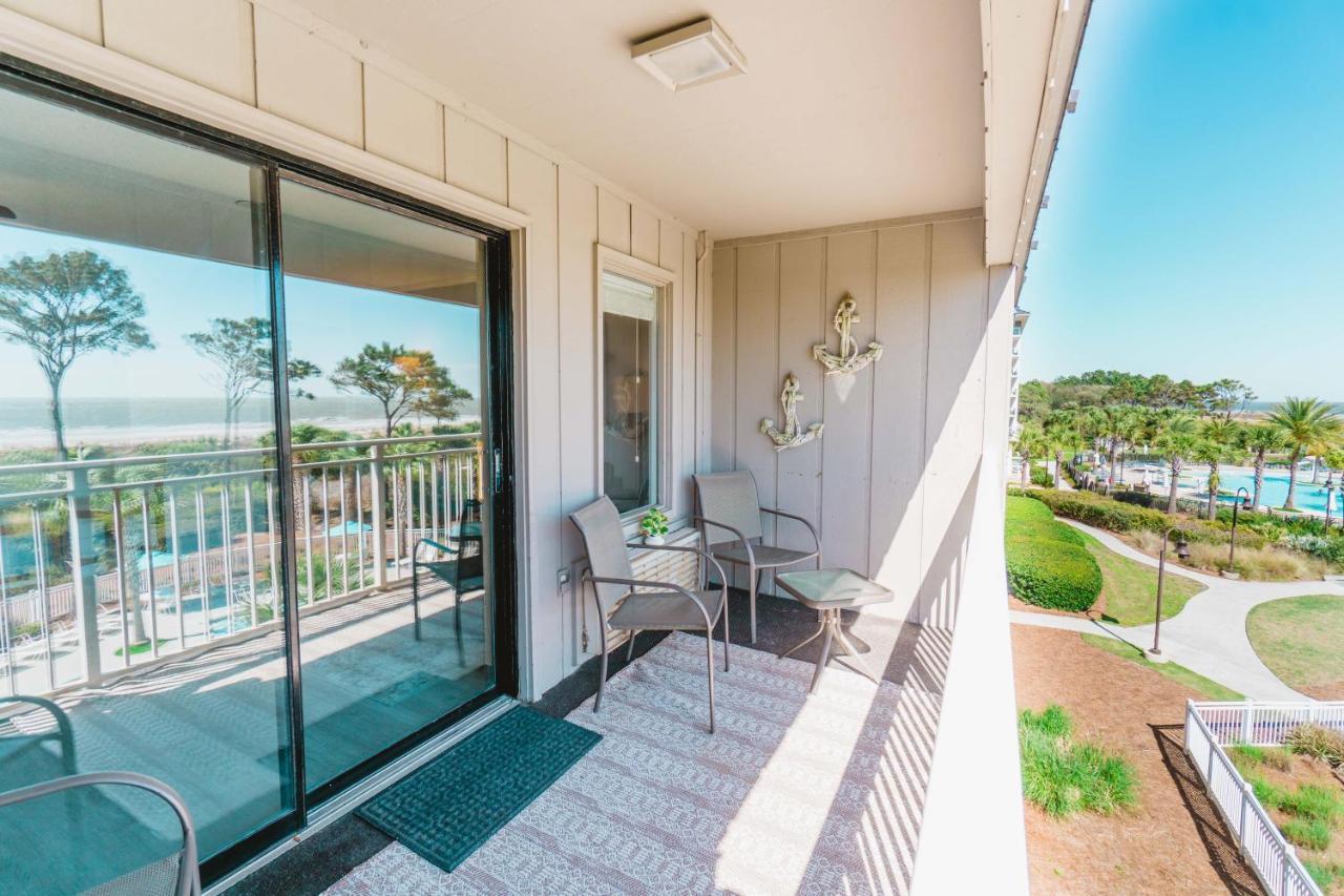 Stunning Views!!-Oceanfront Villa-Heated Pool-Private Balcony-Tiki Bar-Walk To Coligny Plaza Hilton Head Island Exteriér fotografie